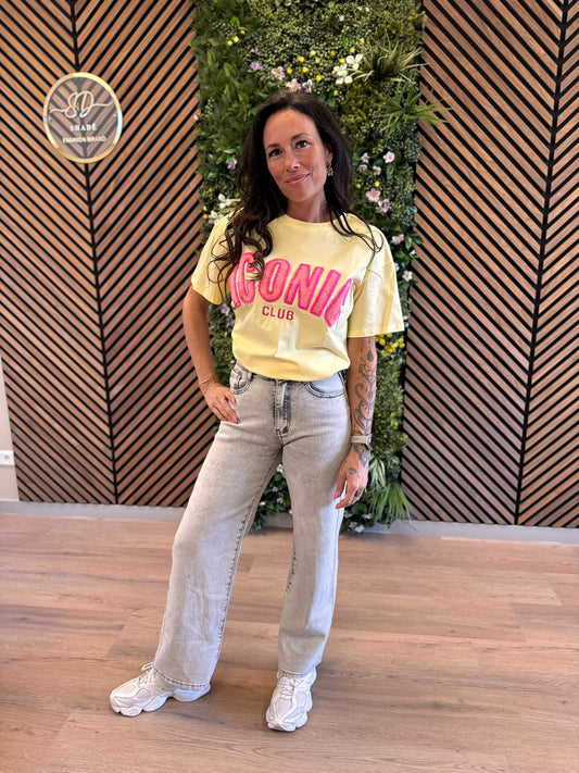 Oversized T-shirt Iconic Geel