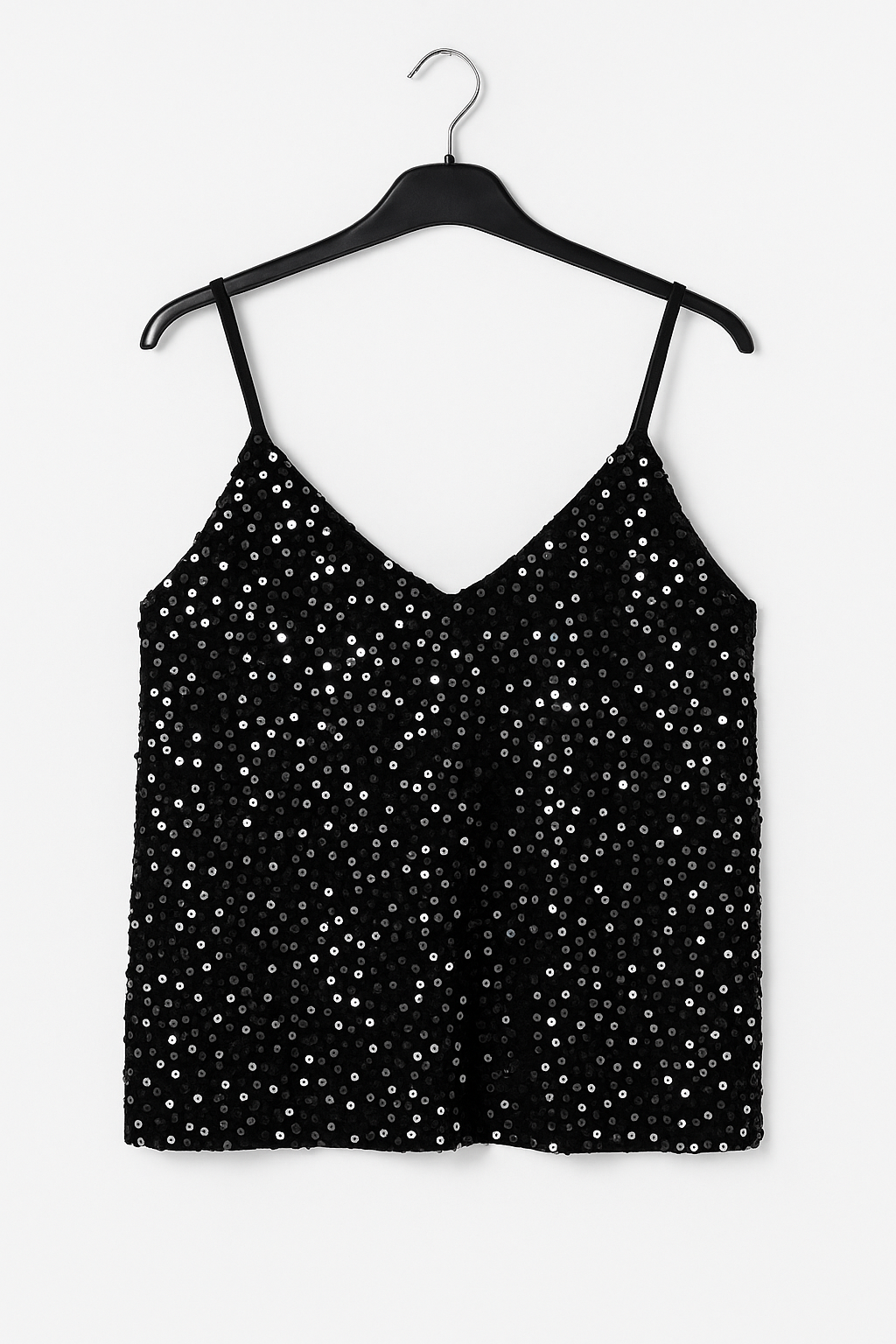 Glam Sequin Top – Black