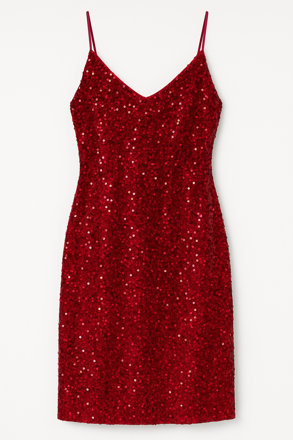 Glam Sequin Dress – Red