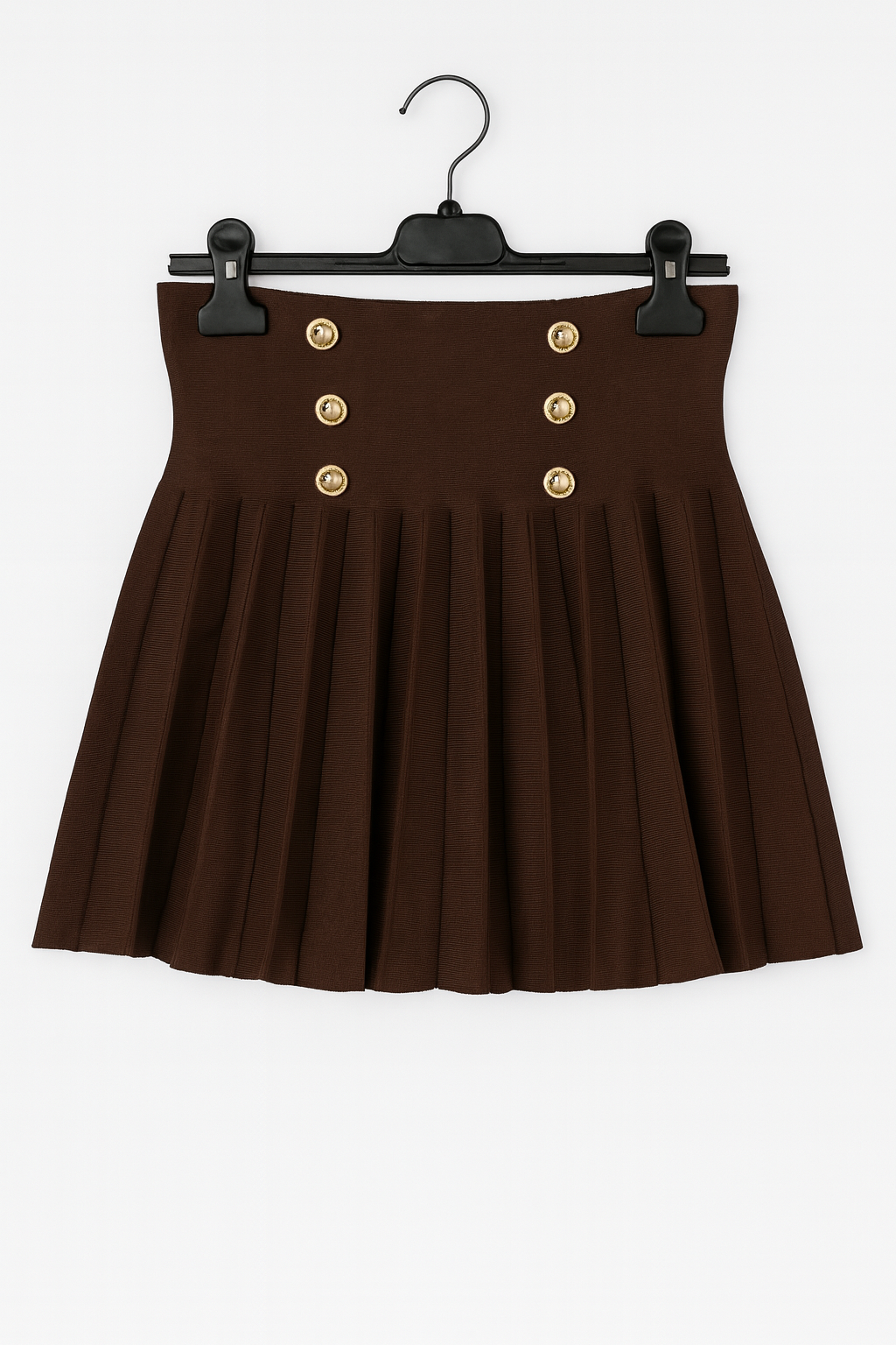 Chocolate Chic Plissé Skirt