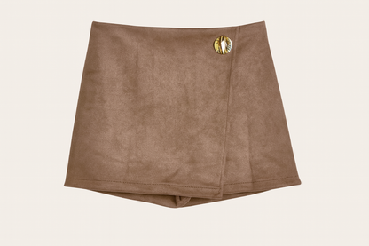Bruin Suède Skort