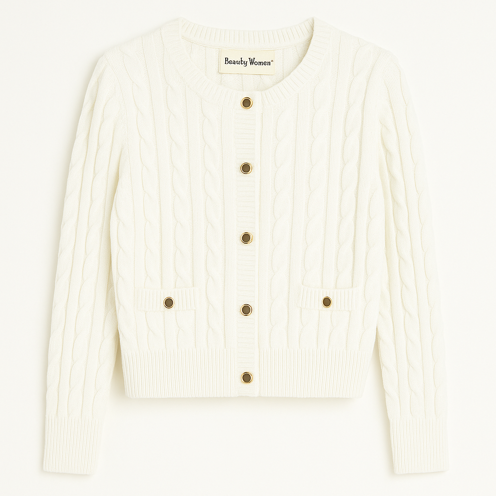 Knitted Cardigan White