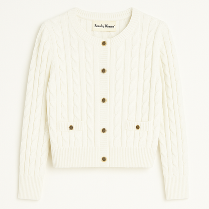 Knitted Cardigan White