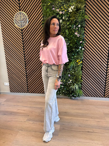 Oversized T-shirt Roze