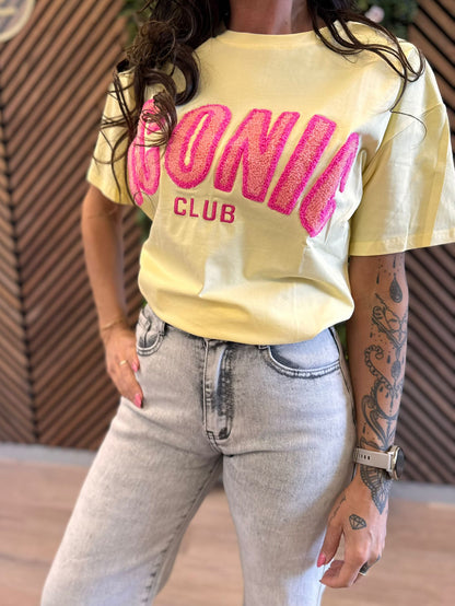 Oversized T-shirt Iconic Geel